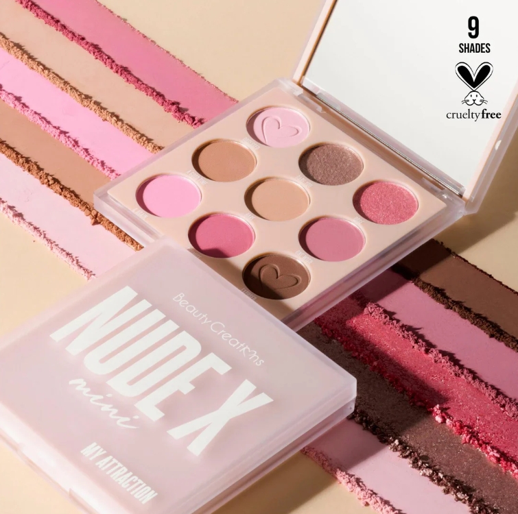 Nude X Mini Paleta de Sombras Beauty Creations